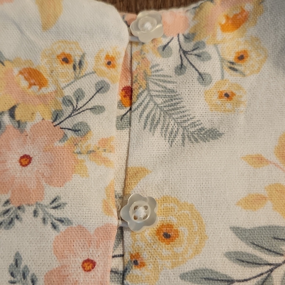 Haute Hippie Floral Shirt. Girls Size 5/6 - Picture 6 of 7